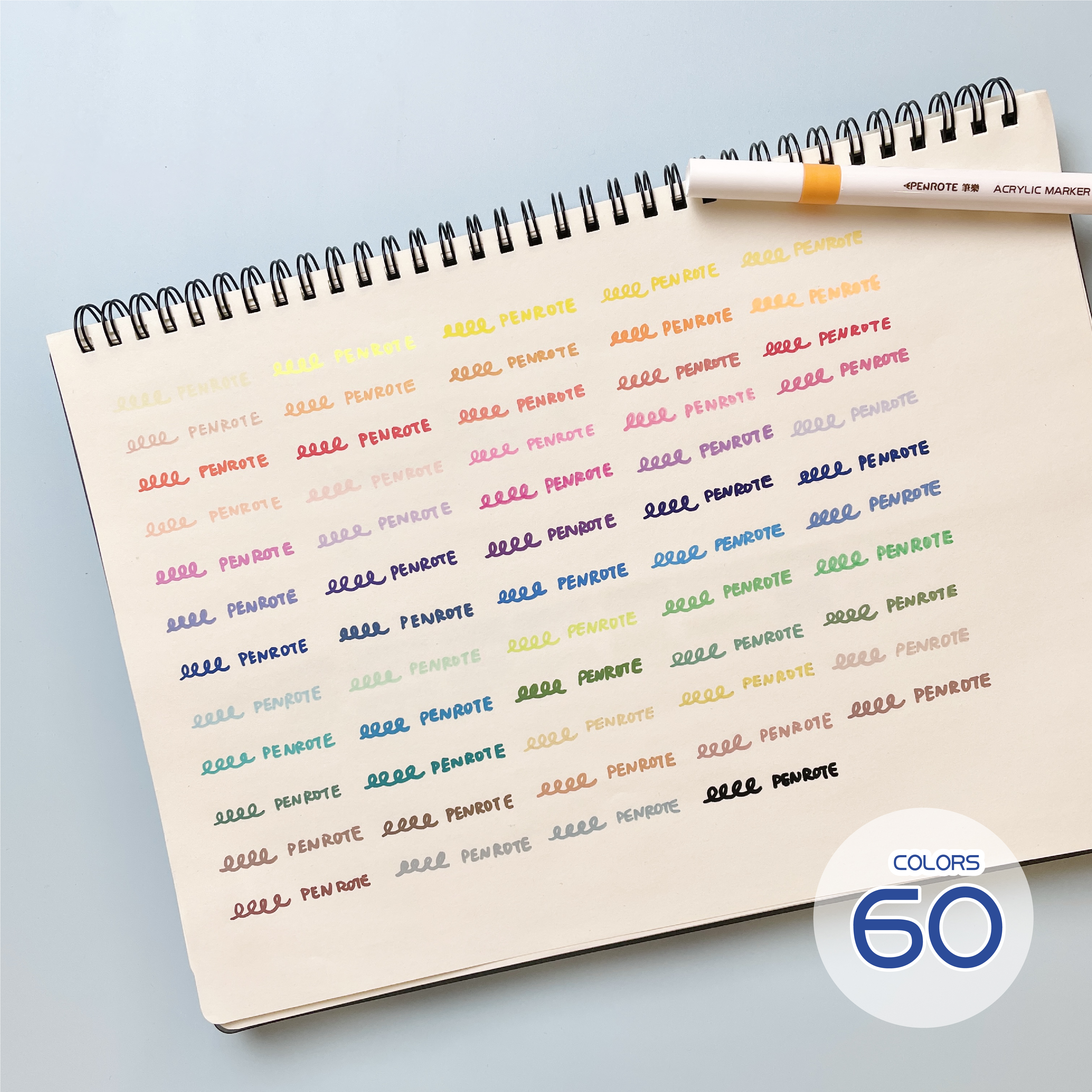 【PENROTE筆樂】 柴語錄60色丙烯顏料彩繪筆