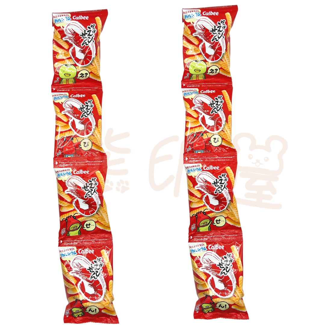 日本卡樂B 4連蝦條 48g X 2條