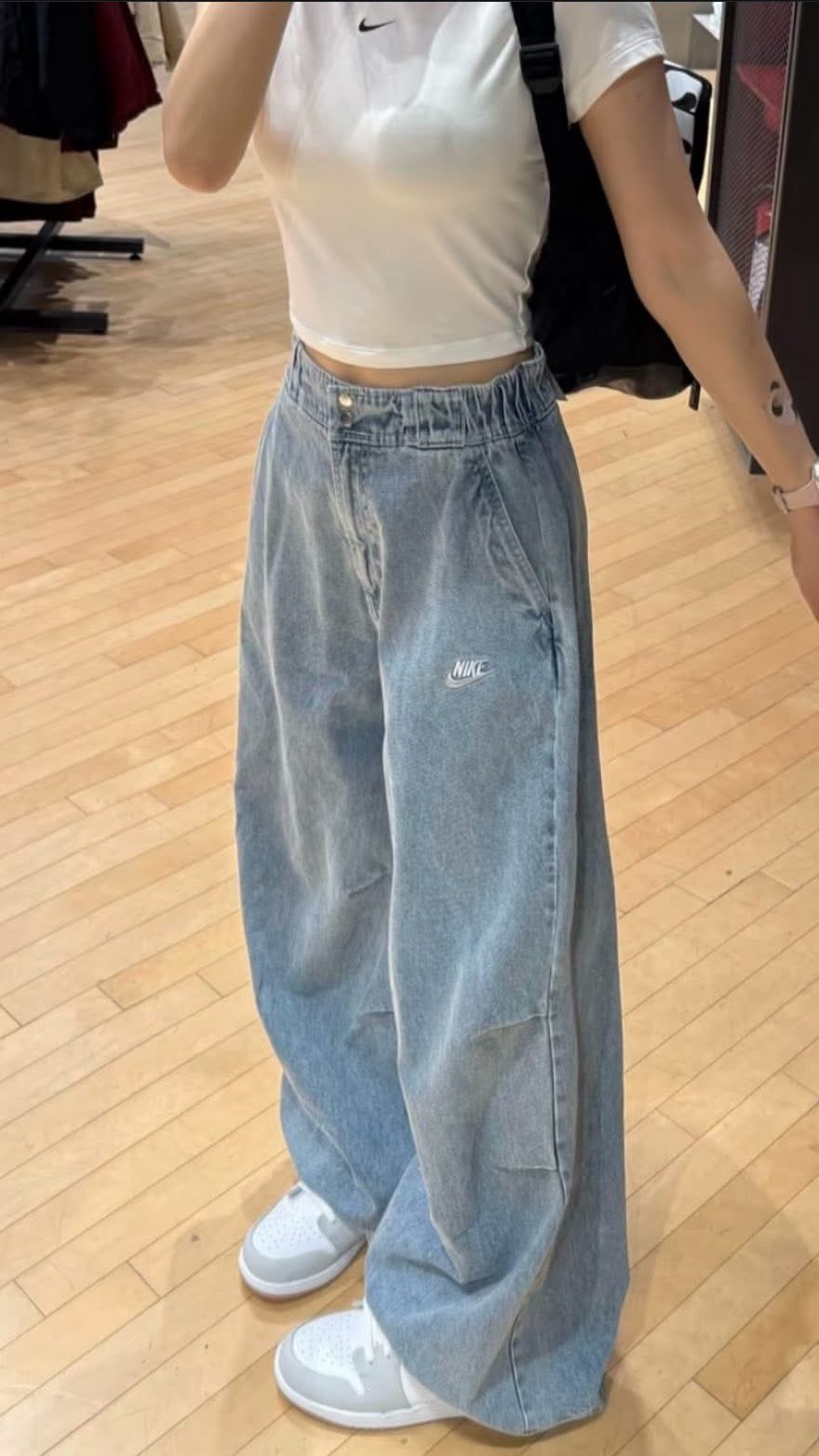 Nike SPORTSWEAR 闊腿褲 牛仔褲 長褲 女款 IF0625-440