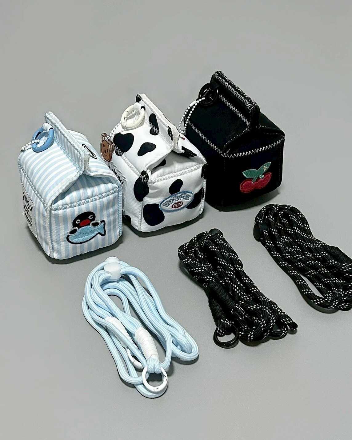 Vanwalk x Pingu 牛奶盒 迷你零錢包 附掛繩 共3款