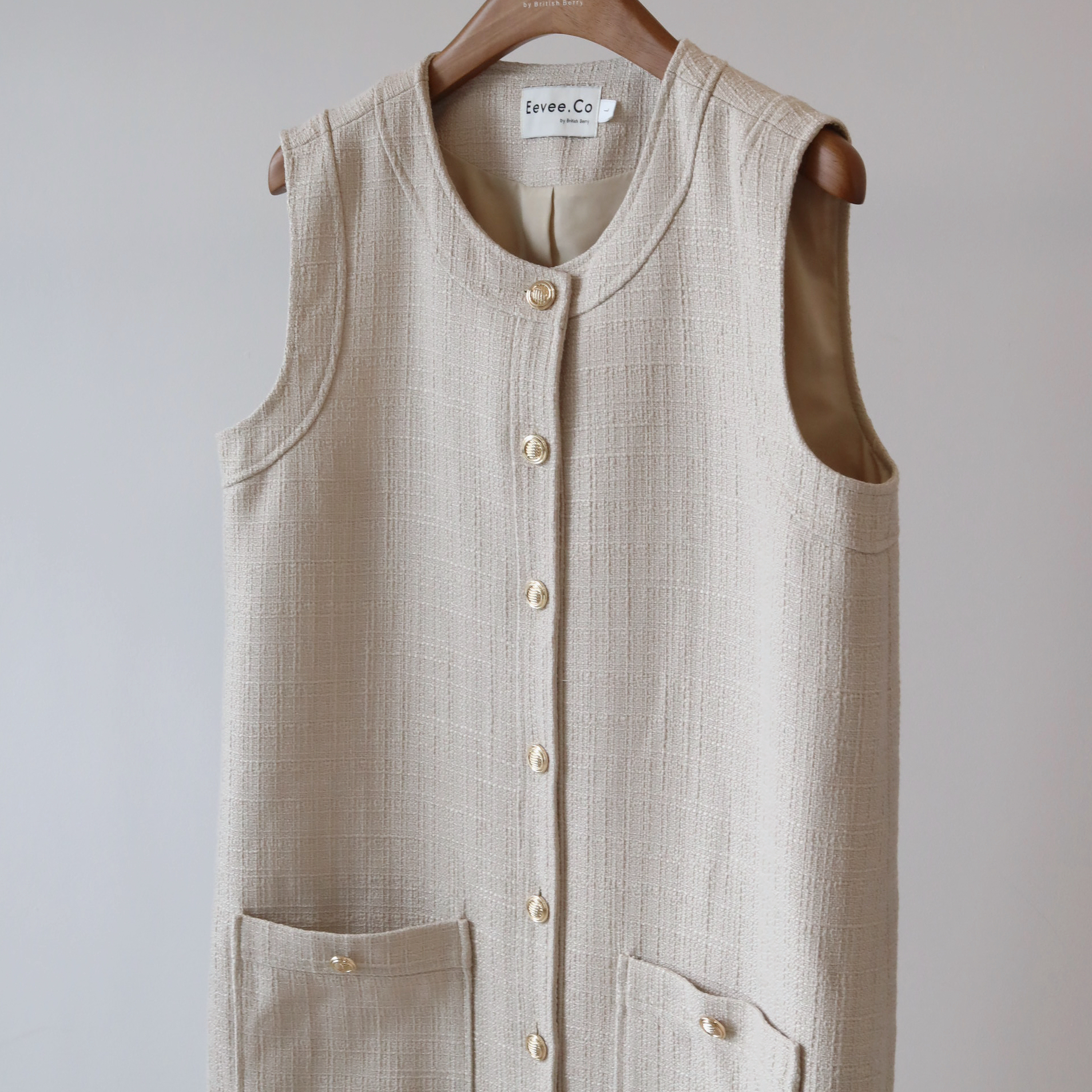 現貨 7258 2-Way 氣質 Tweed 外襯／連身裙