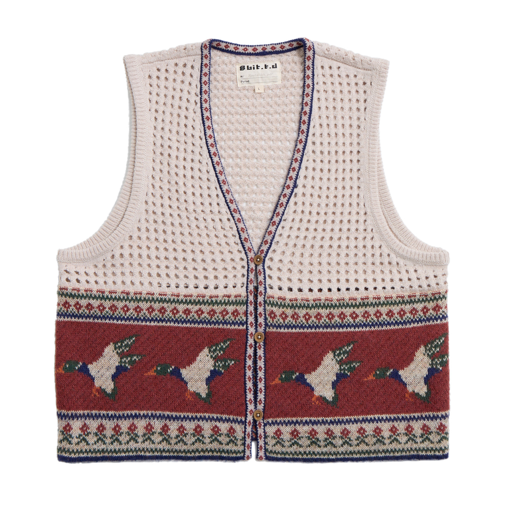 Ginger duck in Inokashira Park Sleeveless Cardigan