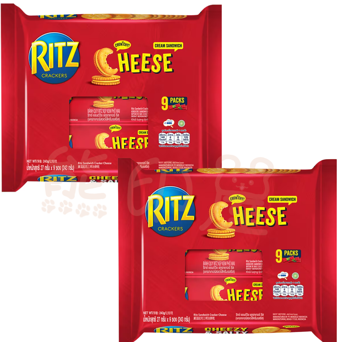 Ritz  芝士味夾心餅 243g   x  2包