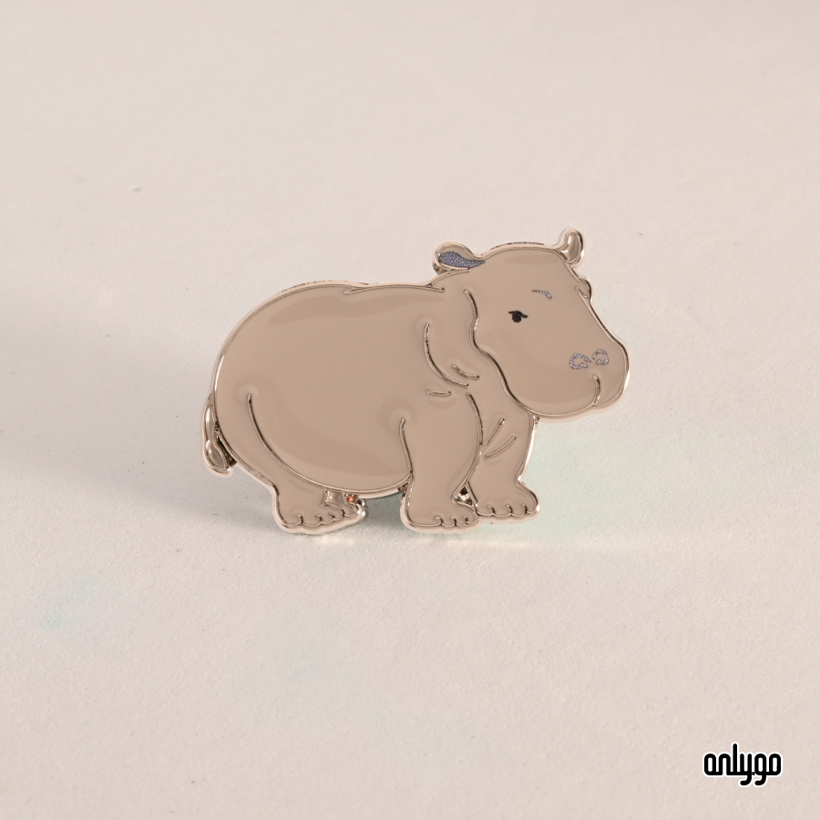 世界動物図鑑バッジ｜カバ