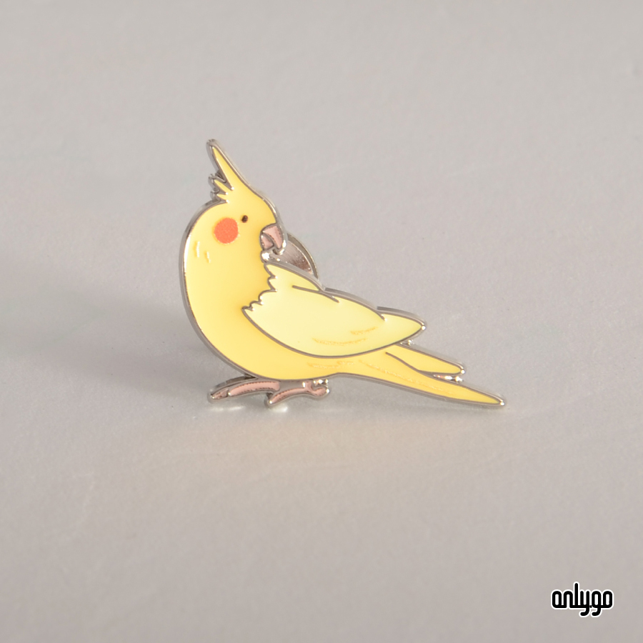 世界動物図鑑バッジ｜オカメインコ