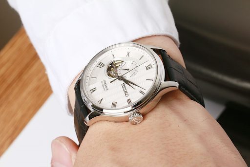 Seiko 精工 Presage 羅馬小鏤空機械錶 SARY095 / SSA379  SSA379J1 皮錶帶機械男士手錶