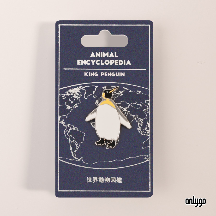 世界動物図鑑バッジ｜キングペンギン