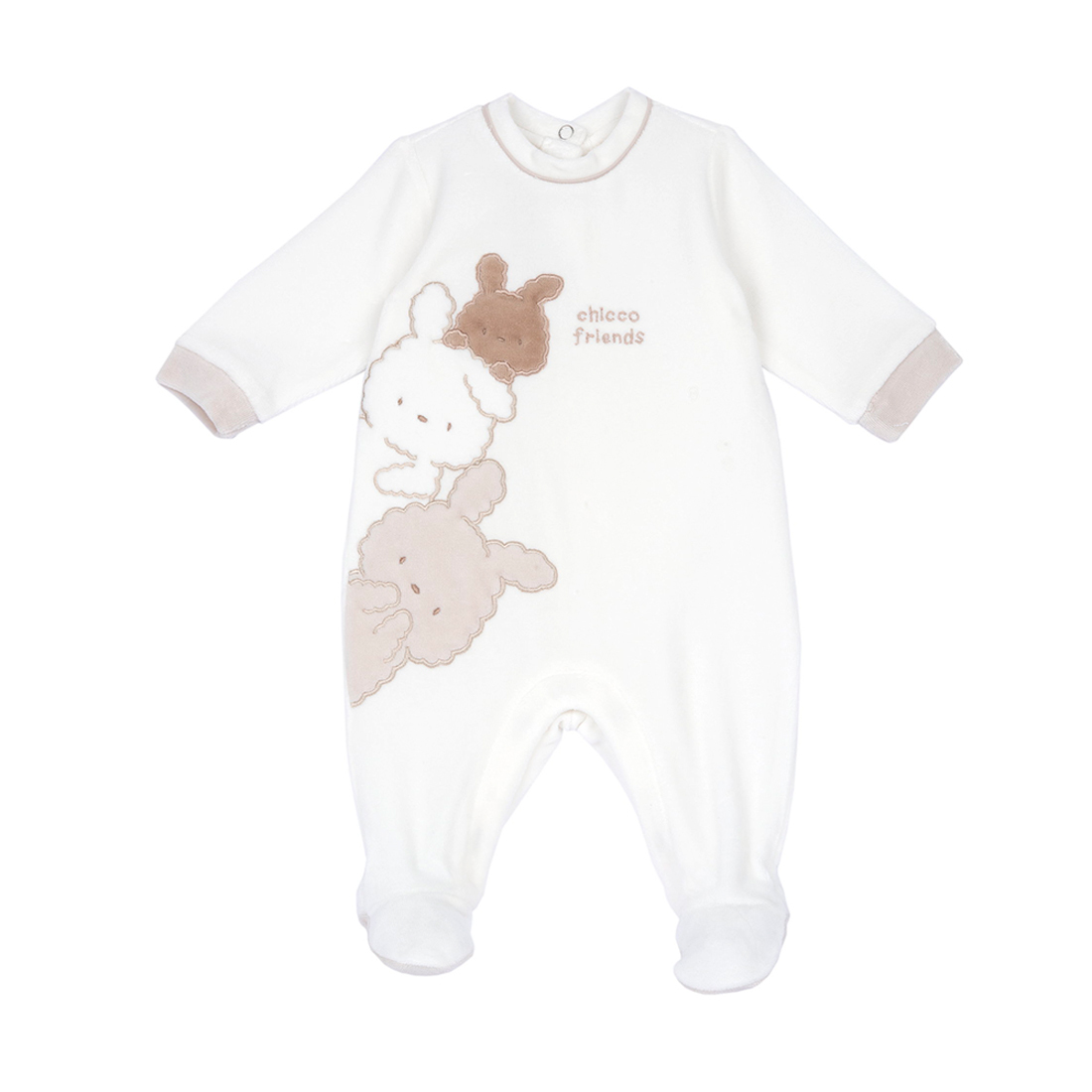 Lattee小兔-繡圖後開兔裝