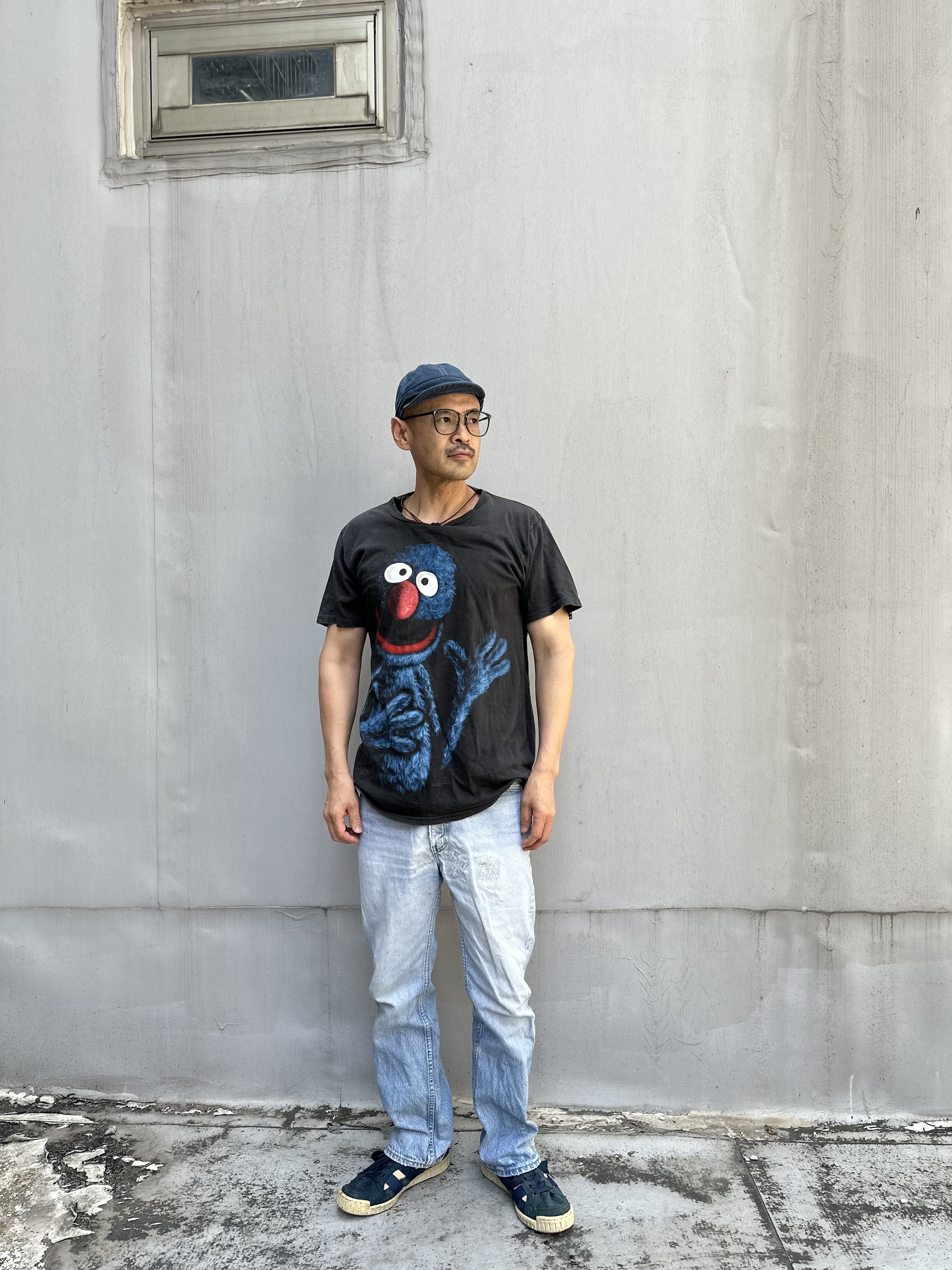 90s SESAME STREET Grover T-Shirt Made in USA