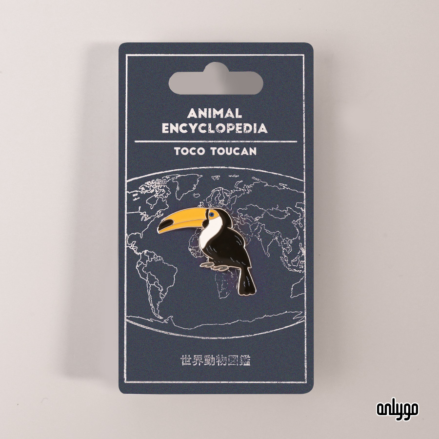 世界動物図鑑バッジ｜オニオオハシ