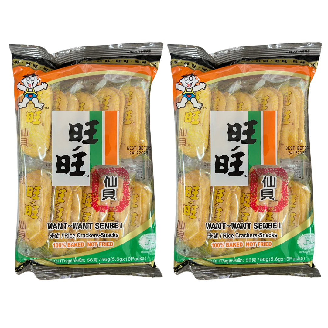 旺旺仙貝 56gx2 ( 新舊包裝 隨機發貨)