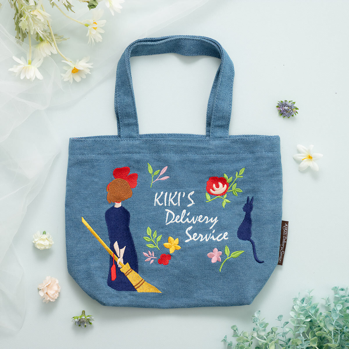 牛仔布刺繡系列 魔女宅急便 午餐托特包