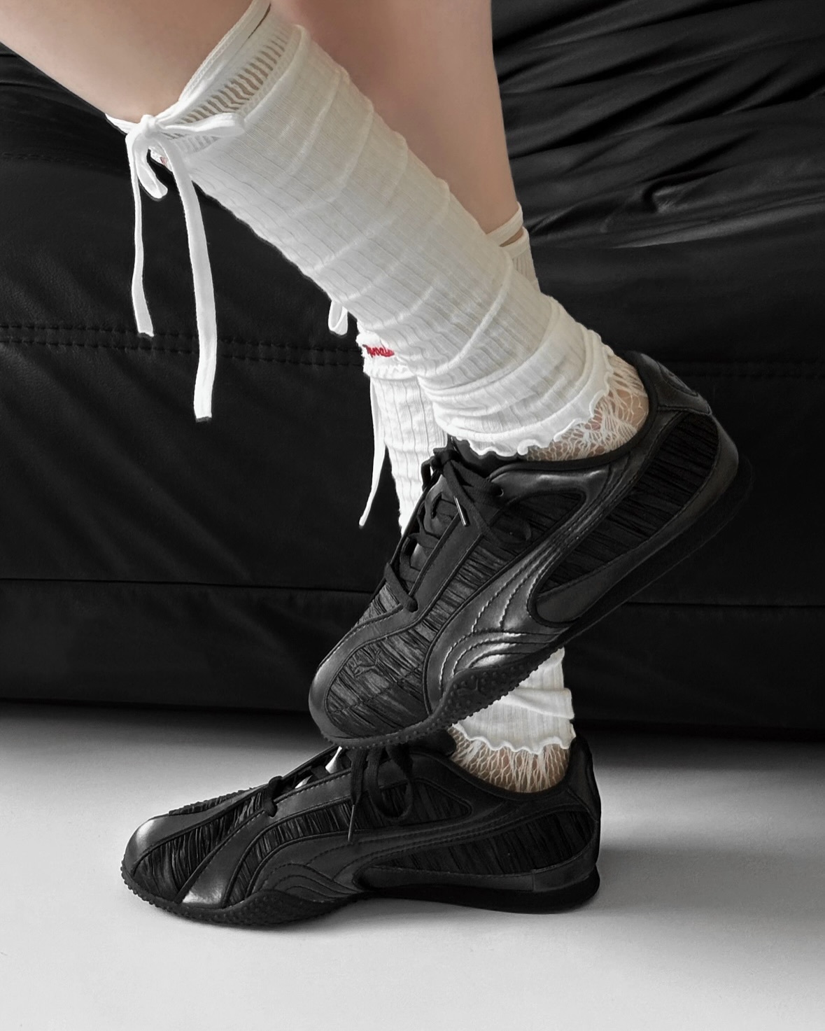 <國外限定> Puma Bella V2 Lustrous 緞面黑