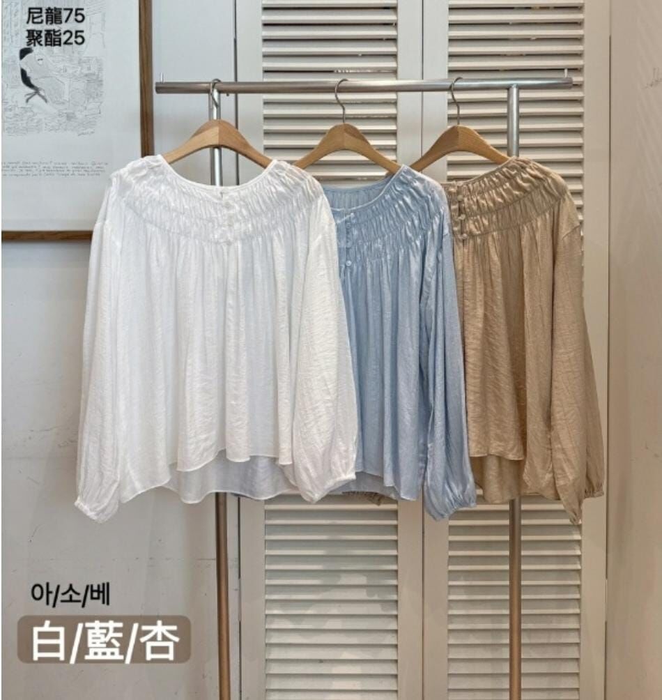 KR 女裝 百摺領長袖(K8 BR656)