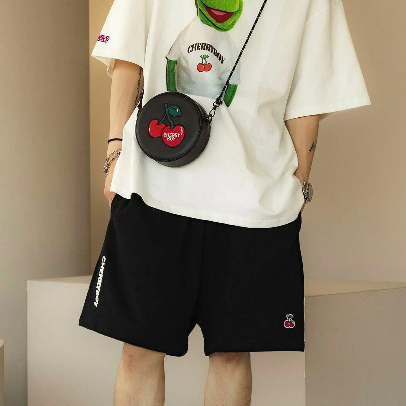 CHERRYBOY LOGO COTTON SHORTS【CB24022】