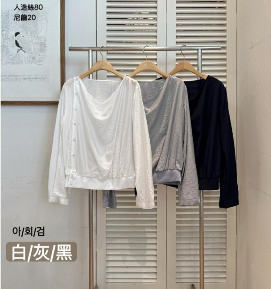 KR 女裝側鈕長袖(K8 BR662)