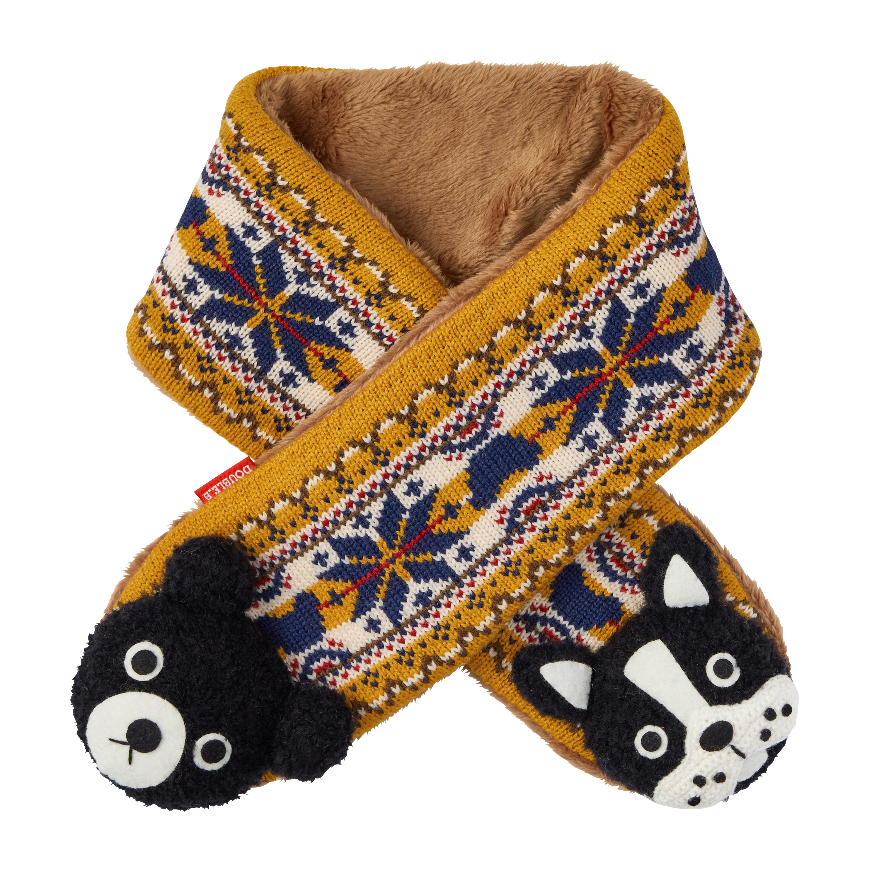 DB 小熊&小狗圍巾