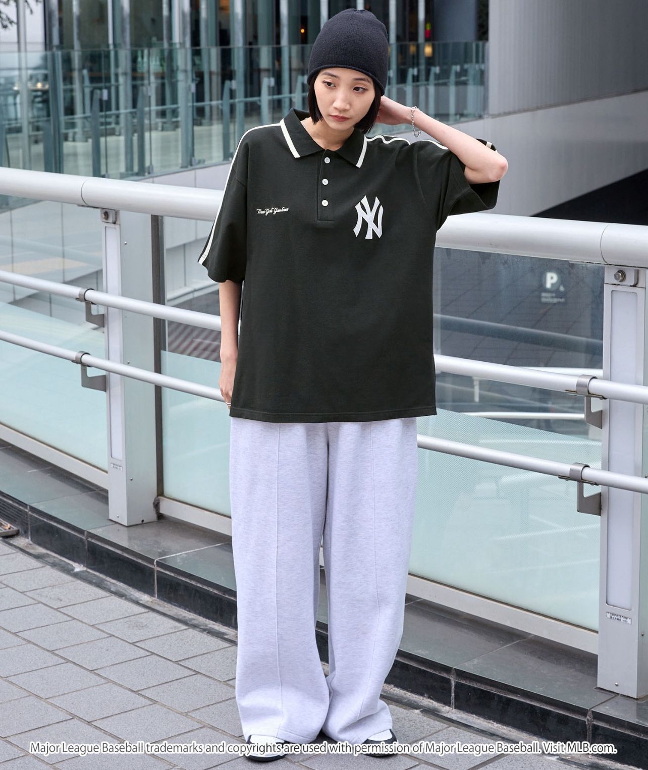 【預購】JN082704 MLB 男女同款有領短袖上衣