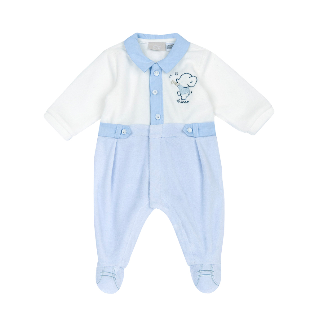 小象樂團-有領剪接前開兔裝