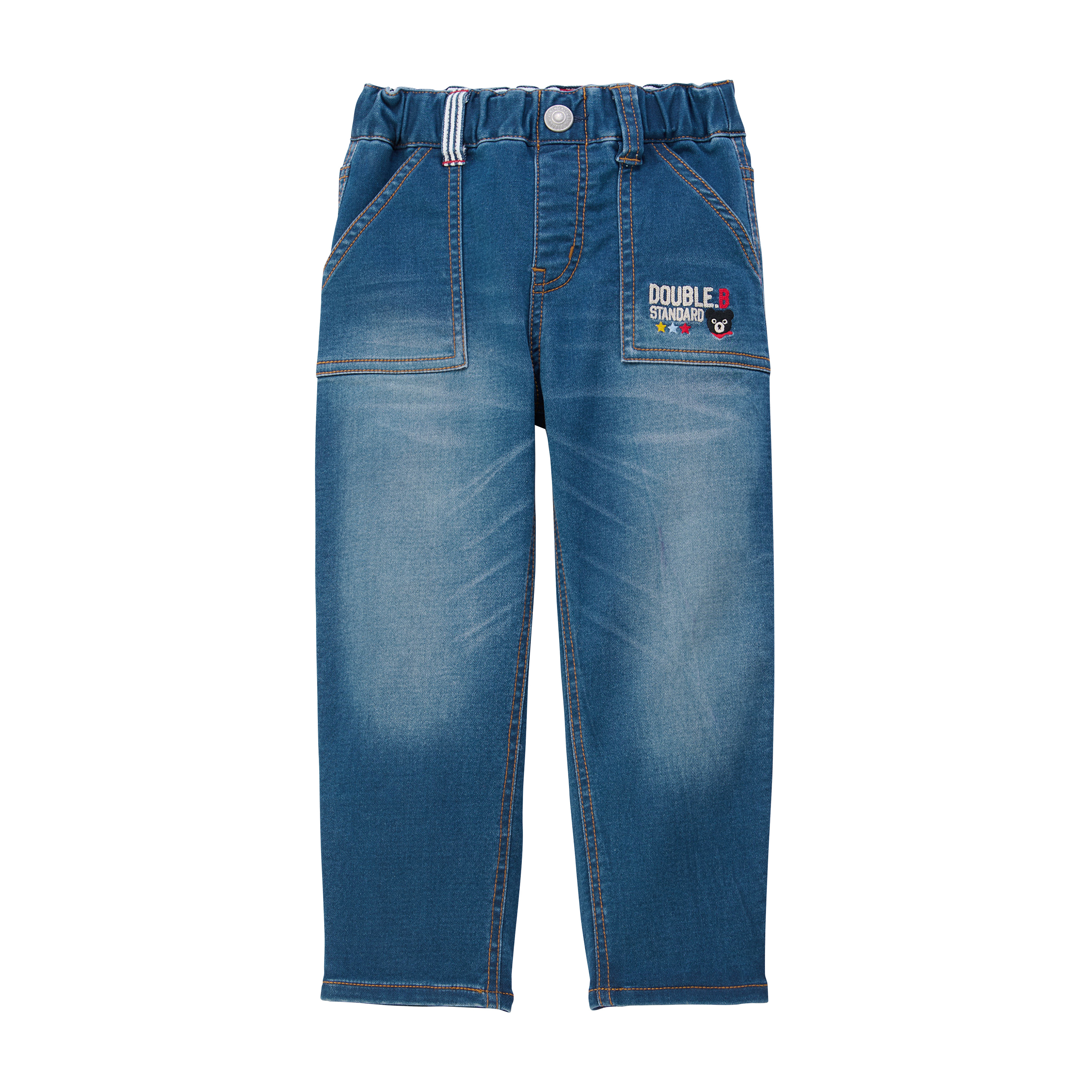 DB 小logo牛仔長褲