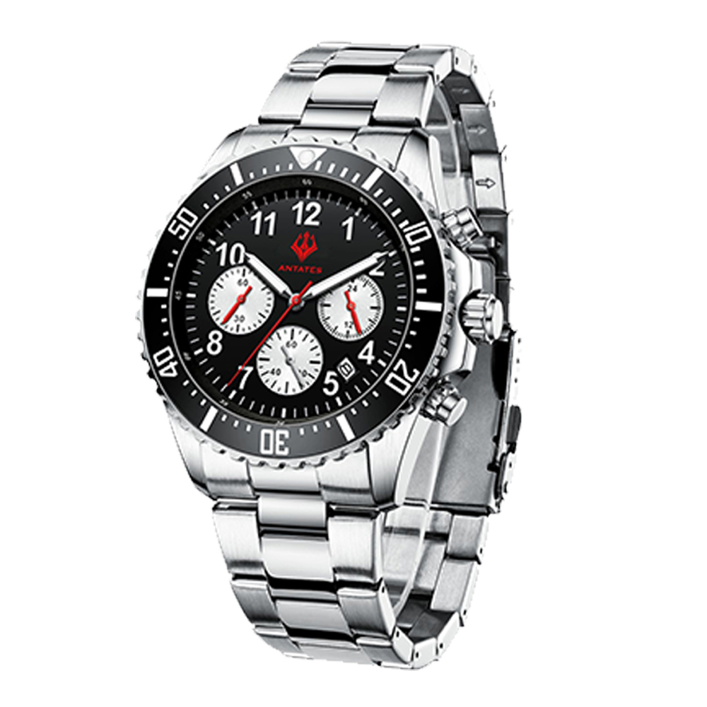【ANTATES 安泰特斯】小海神 ATE-007* 真三眼 帶日期 防水30米 石英 手錶