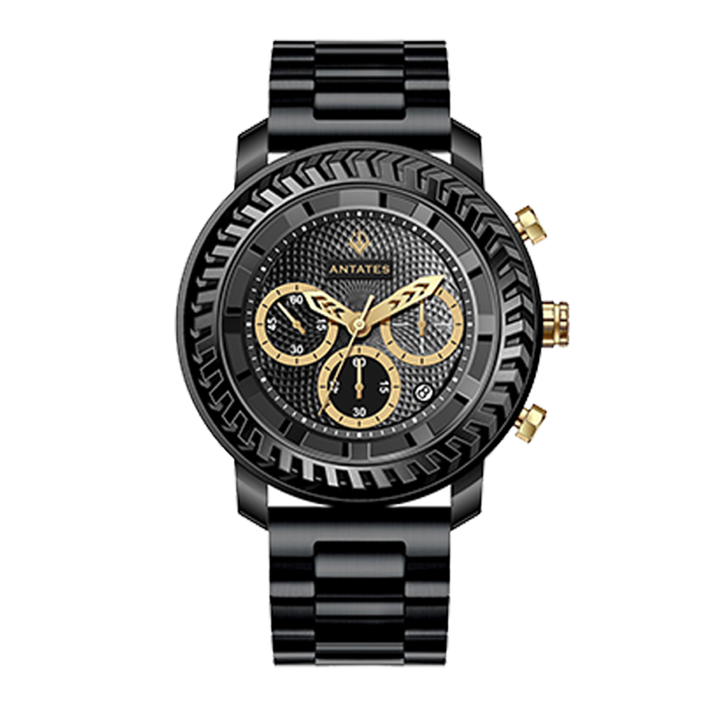 【ANTATES 安泰特斯】小海神 ATE-008 真三眼 帶日期 防水30米 石英 手錶