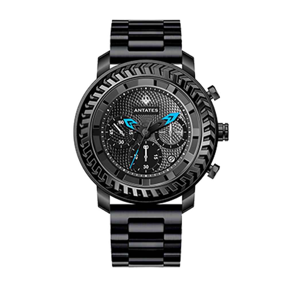 【ANTATES 安泰特斯】小海神 ATE-008 真三眼 帶日期 防水30米 石英 手錶