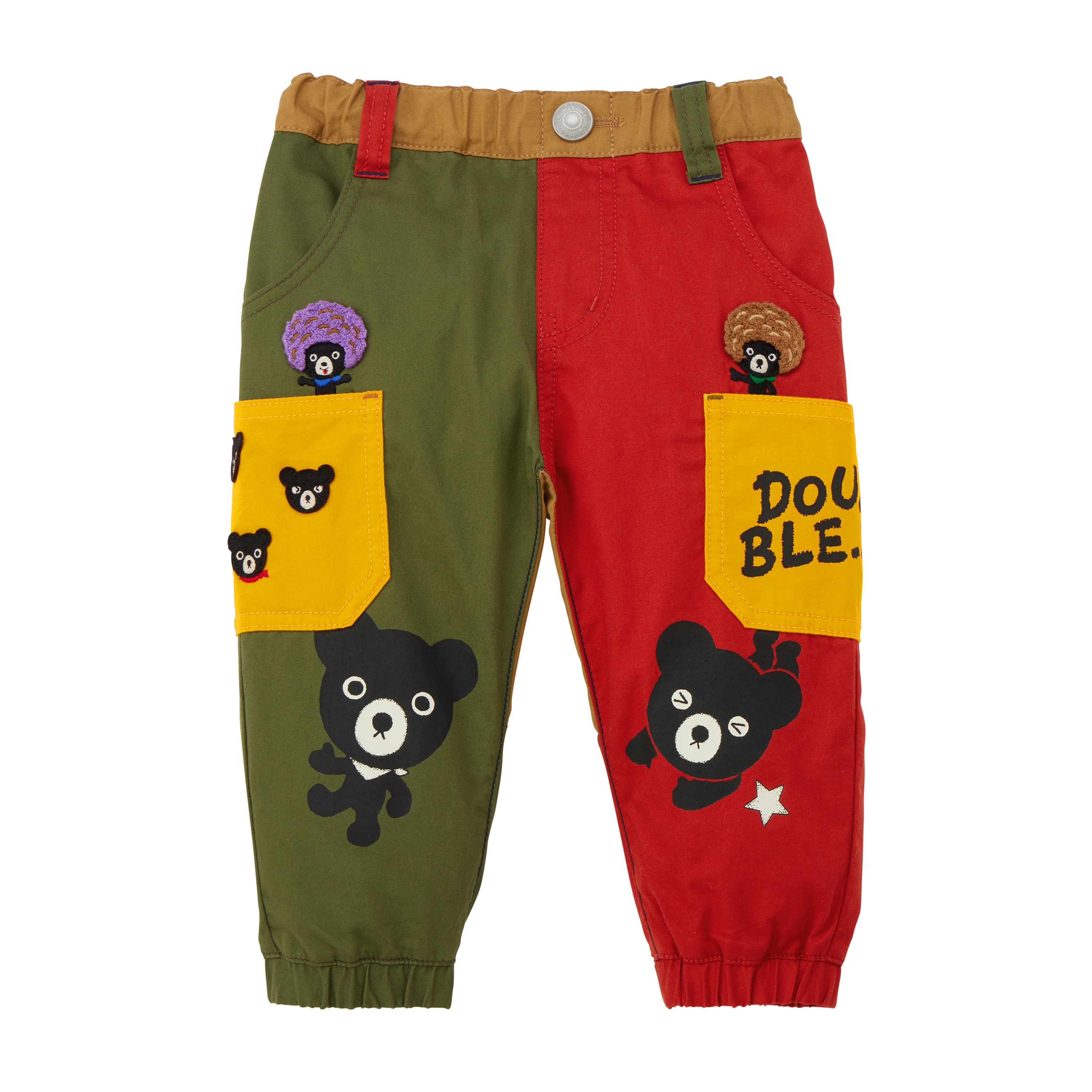 DB 拼色黑熊長褲