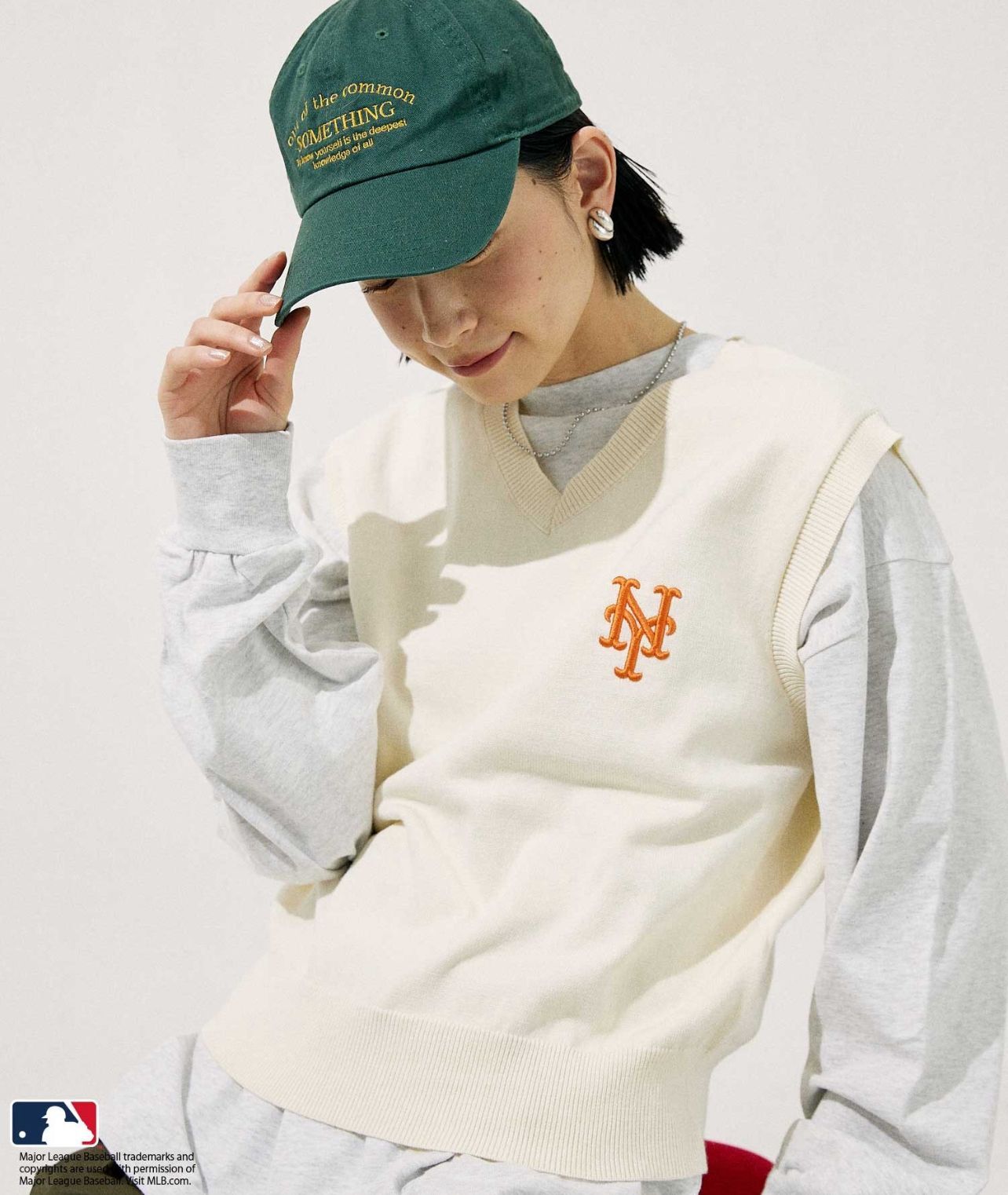 【預購】JN082707 MLB LOGO刺繡背心