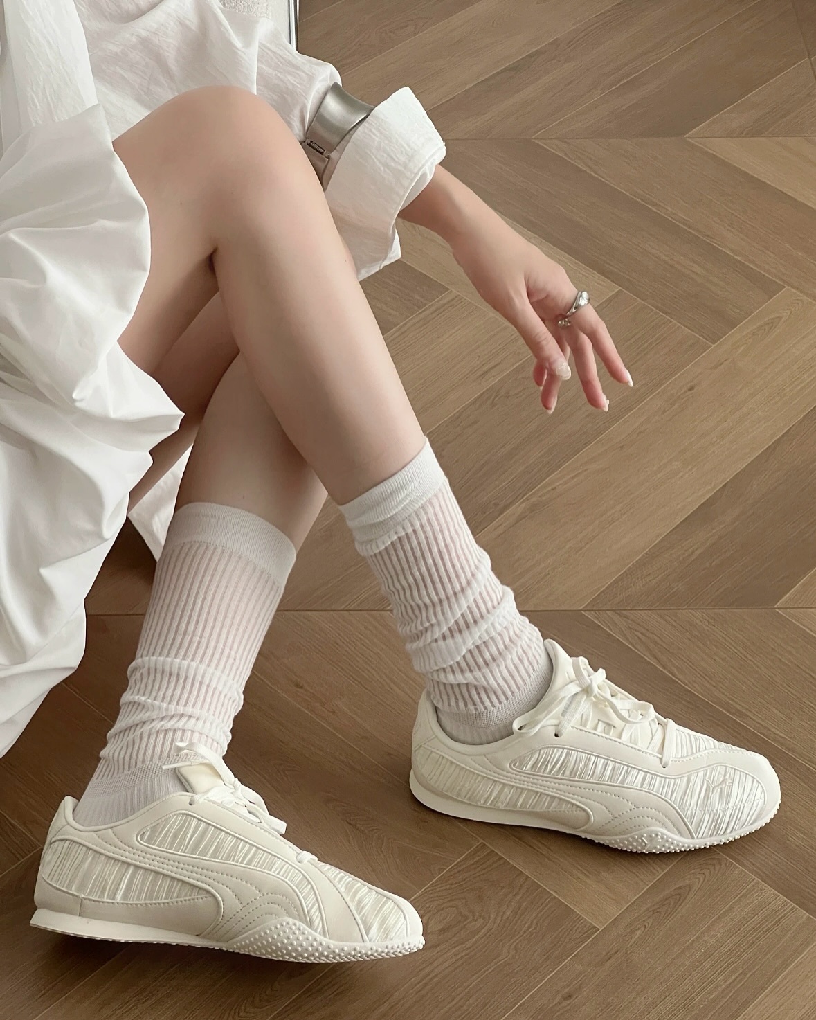 <國外限定> Puma Bella V2 Lustrous 月光白