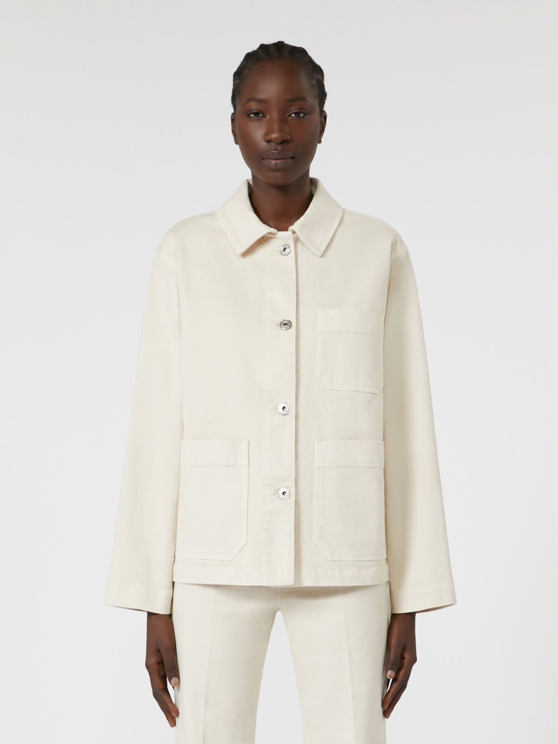 Max Mara 杏色文青風牛仔外套