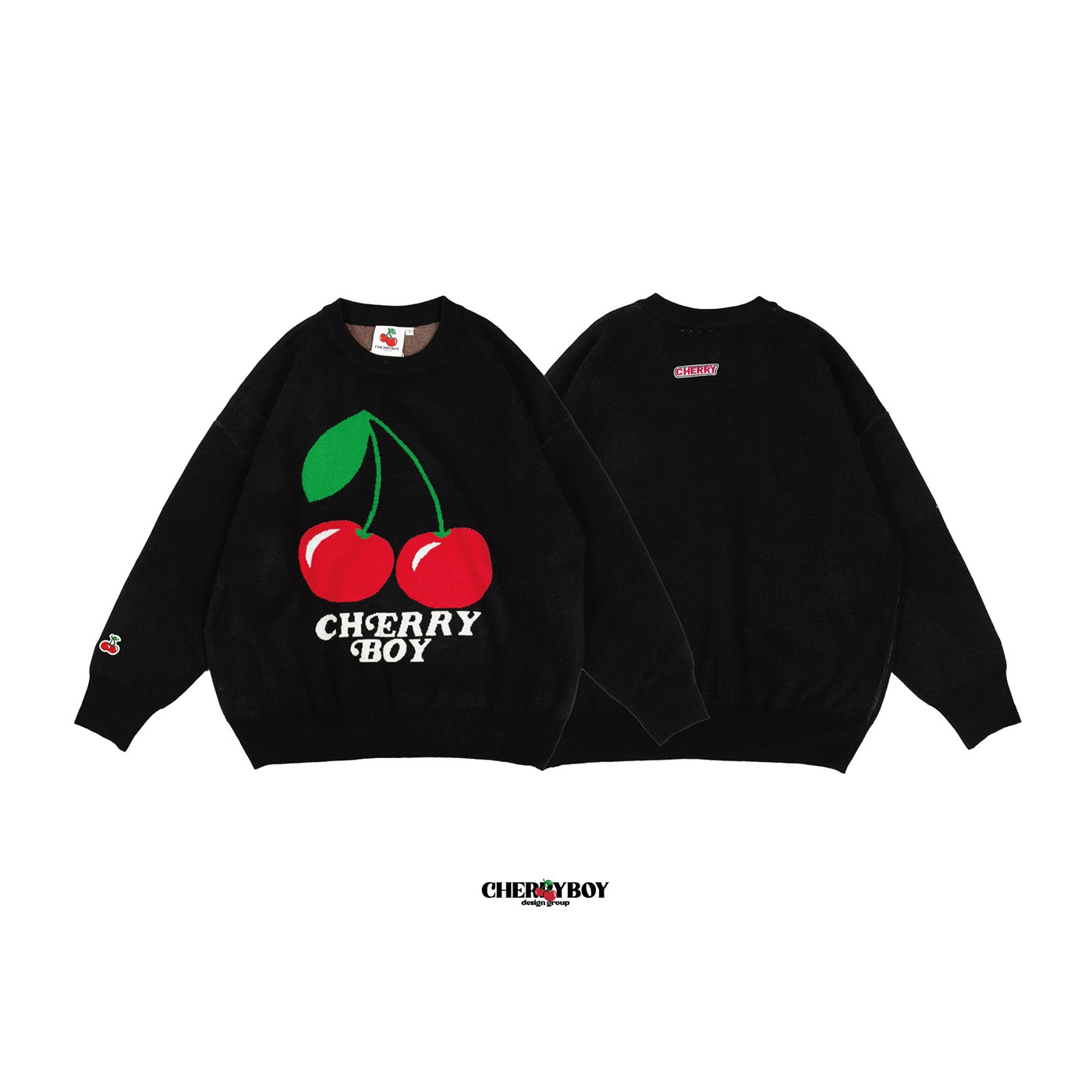 CHERRYBOY GRAPHICS KNIT SWEATER【CB24031】