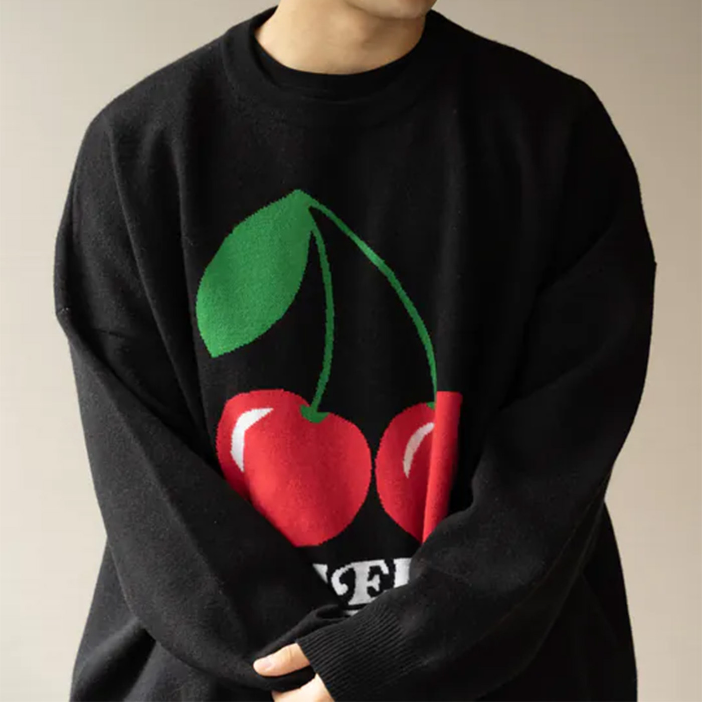 CHERRYBOY GRAPHICS KNIT SWEATER【CB24031】
