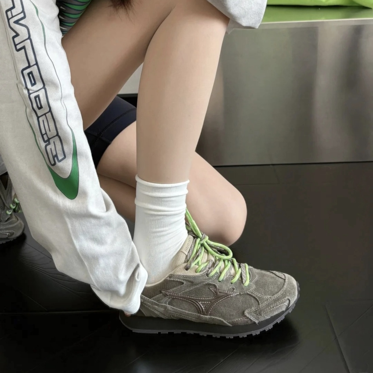 MIZUNO LG 60S 2K 橄欖綠 雙鞋帶 德訓鞋 休閒 復古 美津濃 D1GH242106