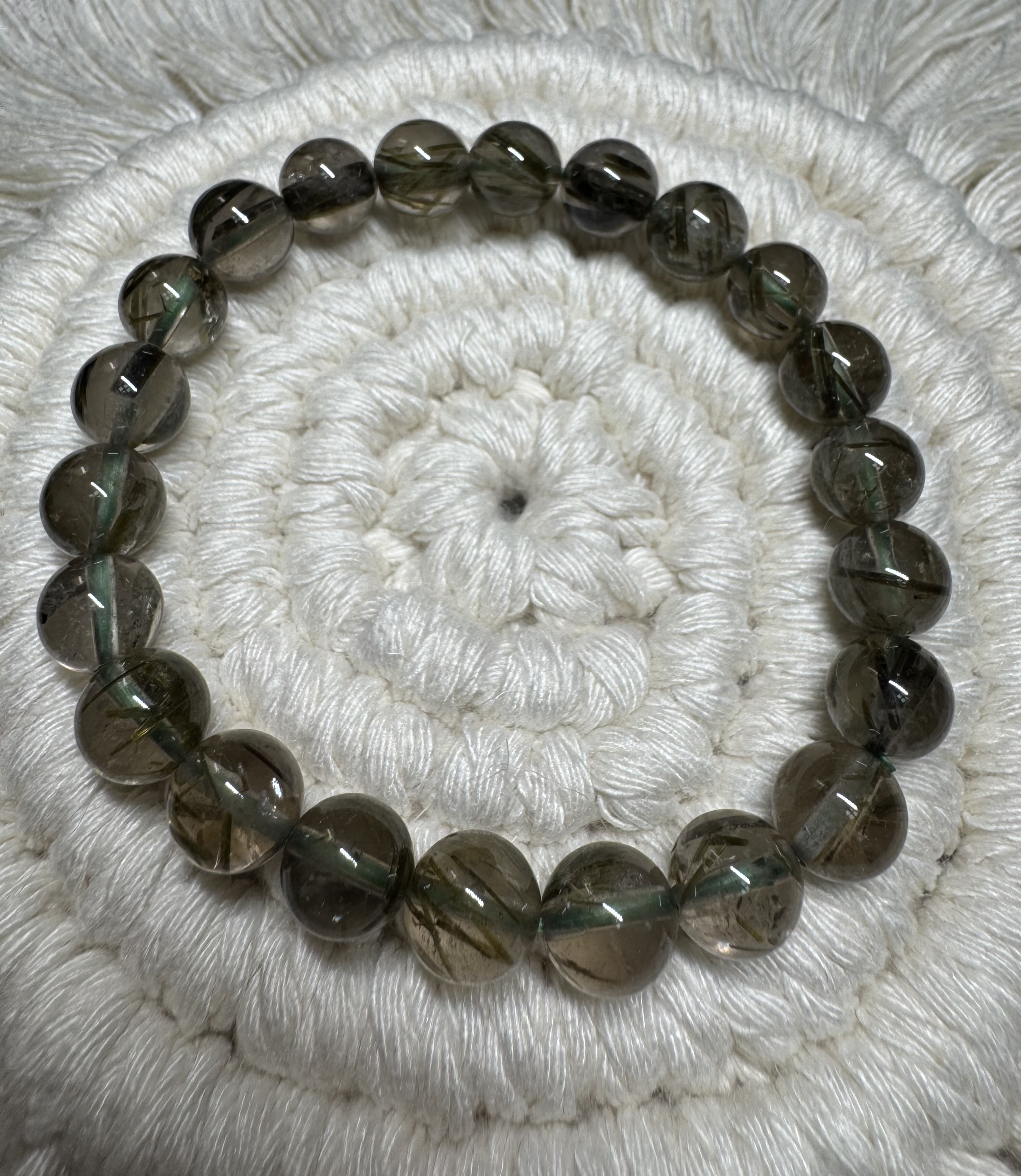 抹茶綠髮晶8.5mm