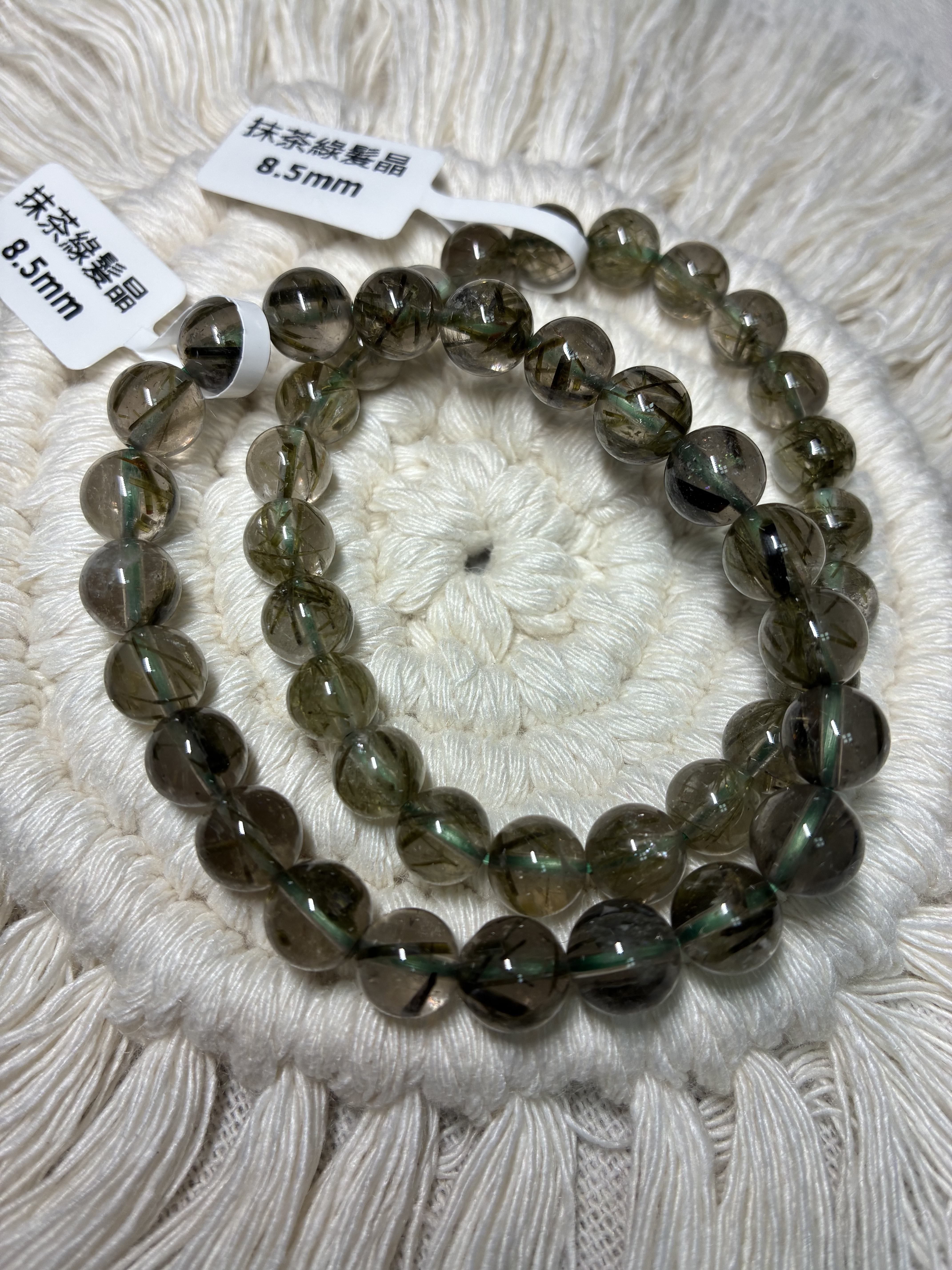 抹茶綠髮晶8.5mm
