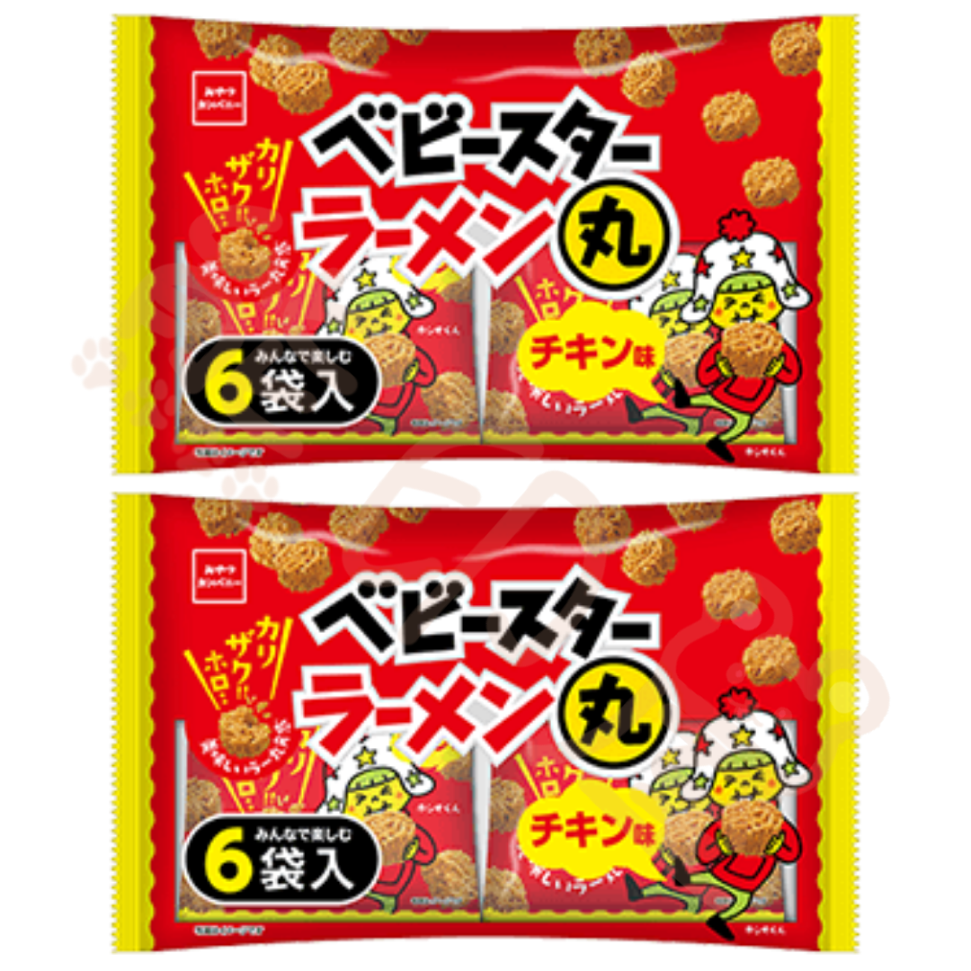 OYATSU日本童星點心麵-雞味(內有6小包裝) 132G X 2包 到期日 2026-9-1