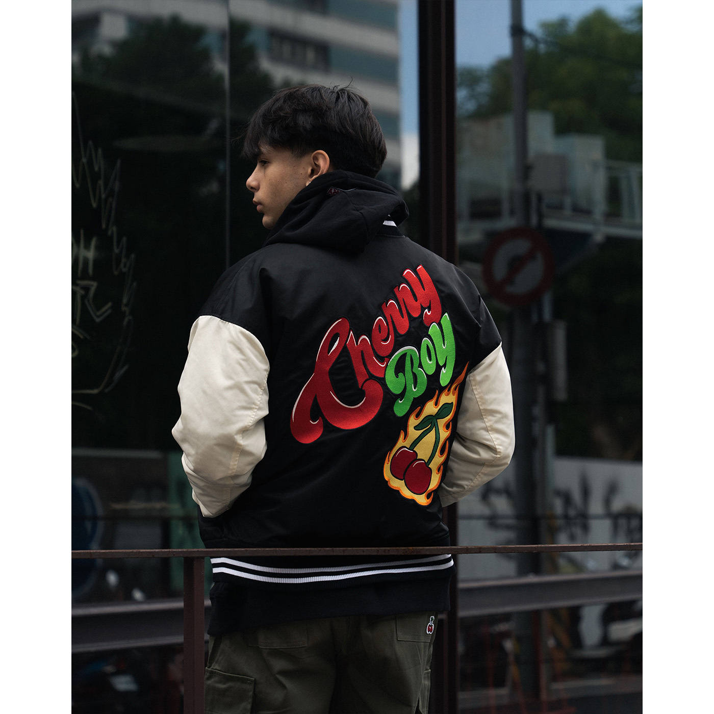 CHERRYBOY FLAME STADIUM JKT【CB24035】