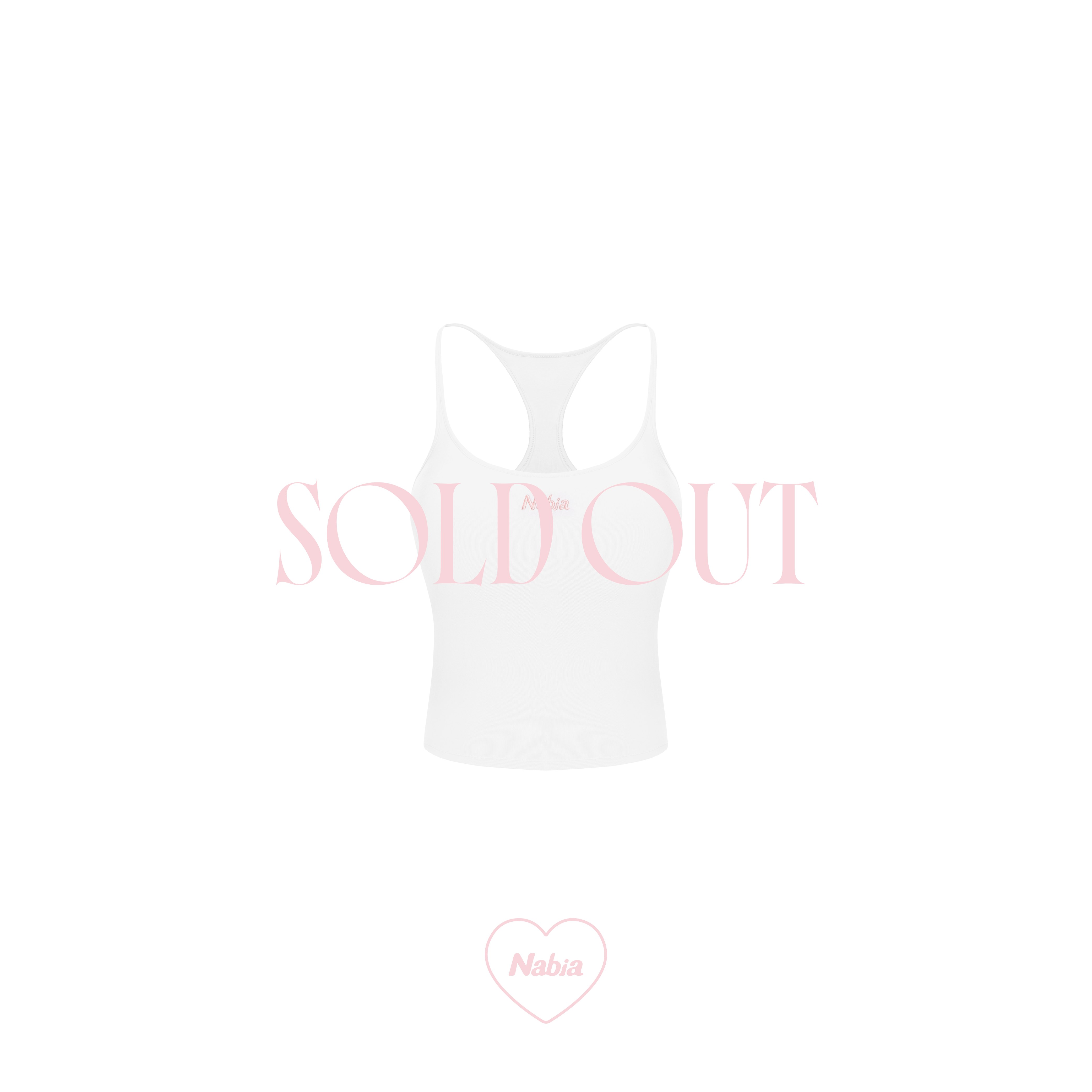 細肩帶挖背 BRA TOP - 白