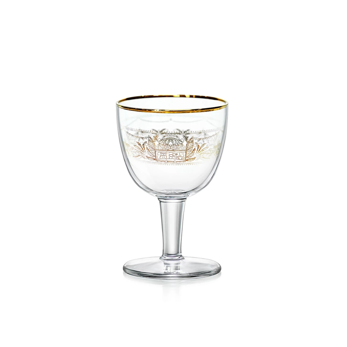 Taihu Festival Gold-Foil Chalice Glass