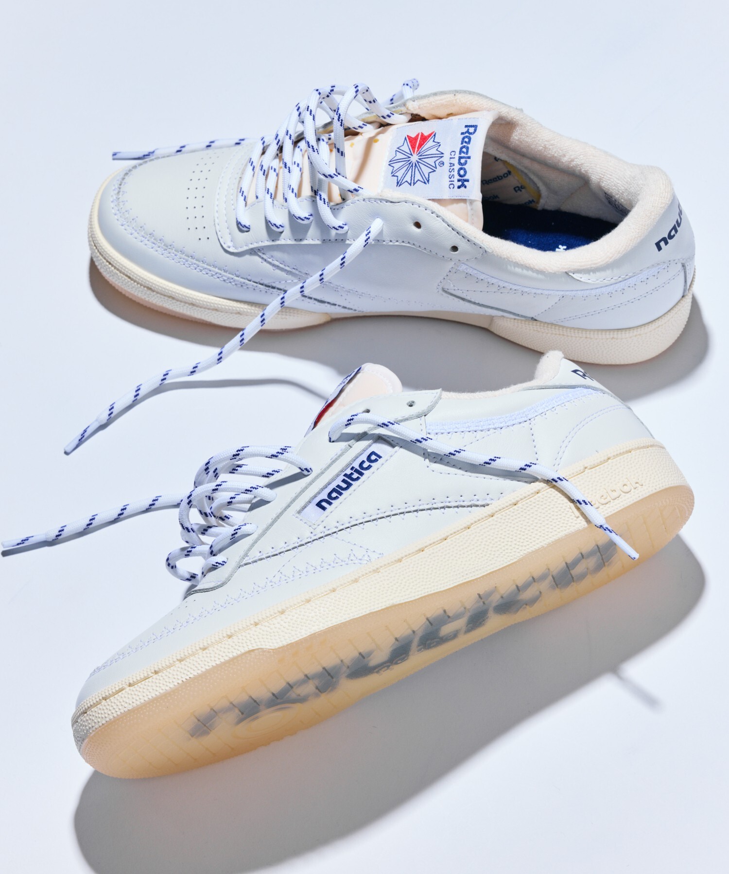 2025秋冬聯名🇯🇵 REEBOK CLUB C 85 VINTAGE X NAUTICA 奶油白 藍色 膠底 小白鞋 / 預購