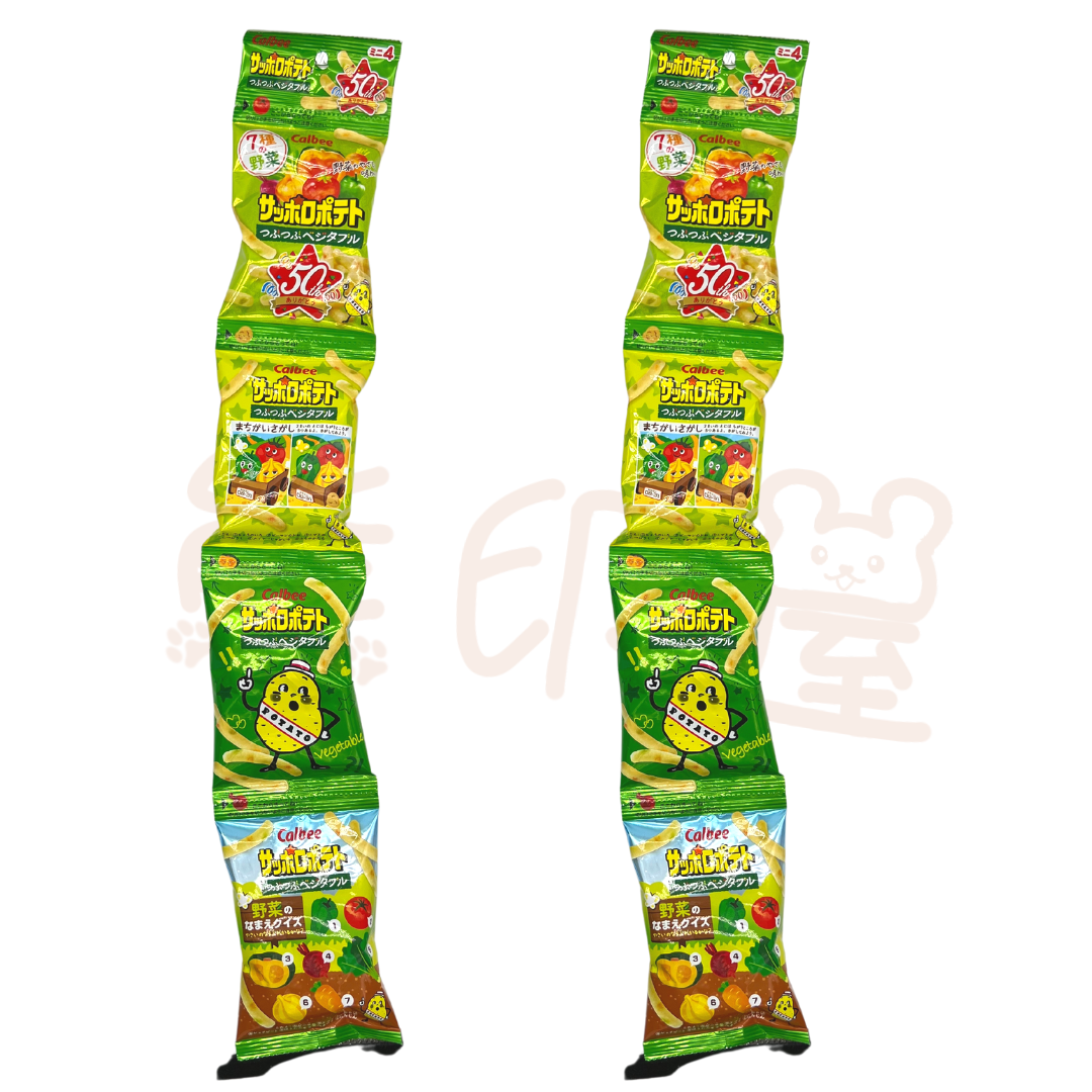 日本卡樂B 4連什菜薯條 36G X 2 到期日2026-4-30