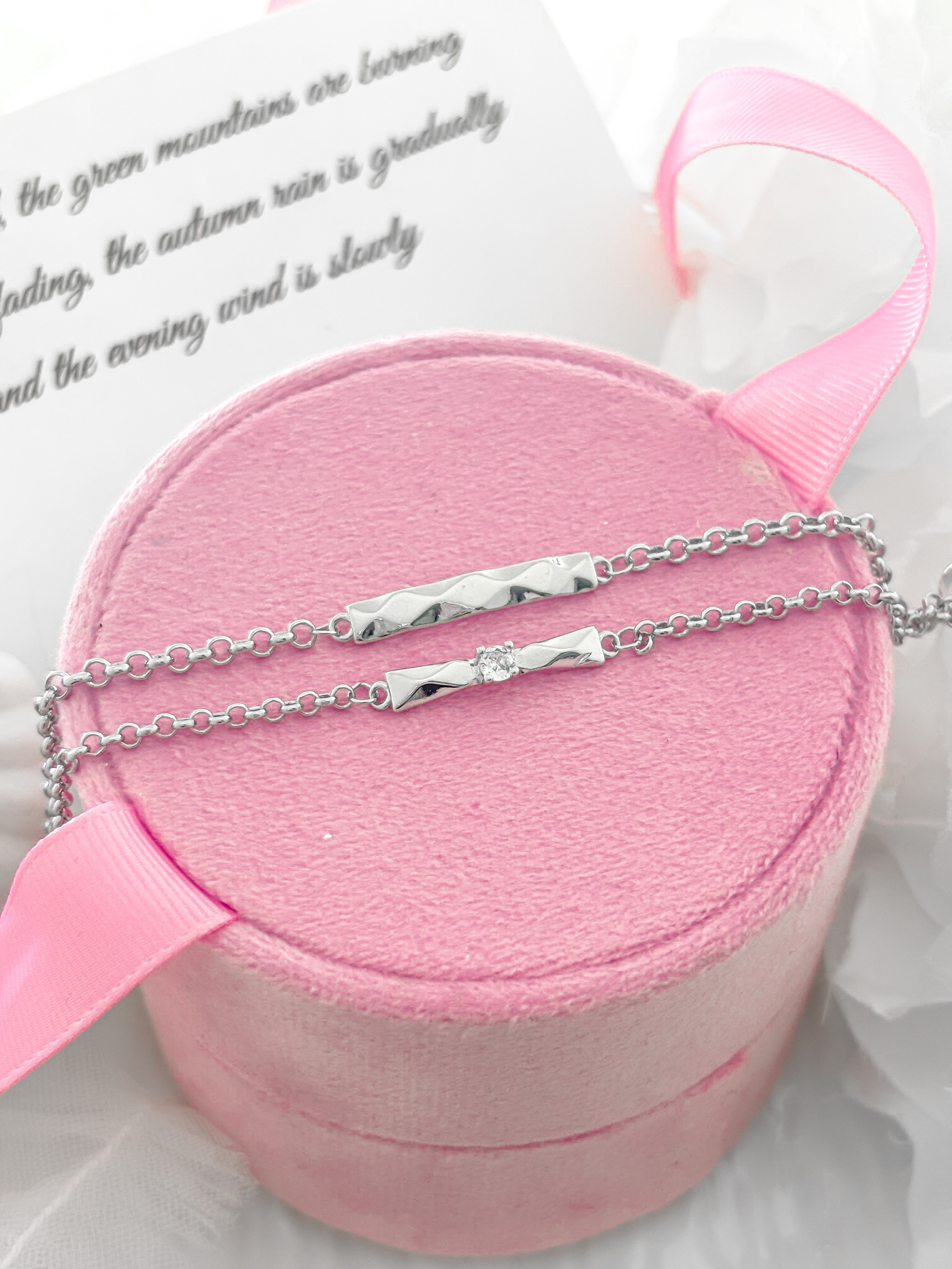 「專屬你」情侶手鏈 | 鍍銀 | 免費刻字