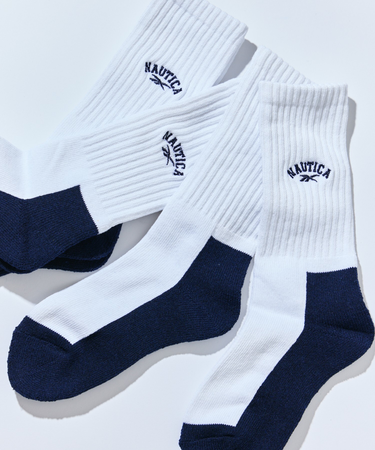 2025秋冬聯名🇯🇵 REEBOK X NAUTICA 刺繡羅紋襪 白襪 3雙一組 男女 / 預購