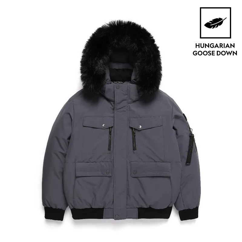 【預購】AKR082615 National Geographic 男裝TARUGA毛邊連帽羽絨外套 (N244MDW030)