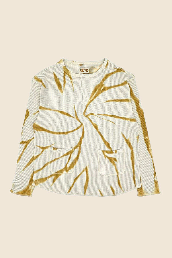 CALYPSO - 扎染針織上衣（暖黃）