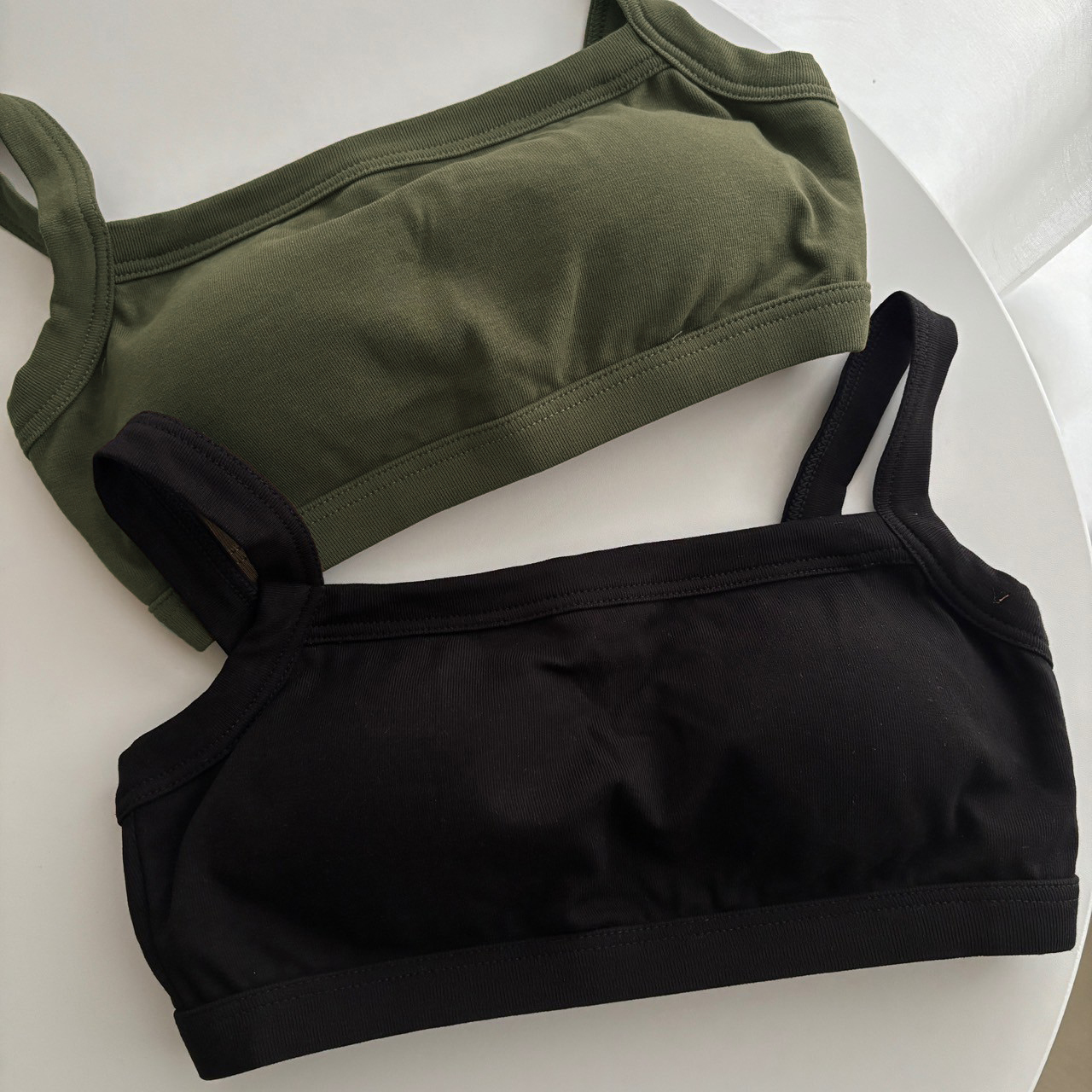 粗肩帶方領短版小可愛 (現貨)