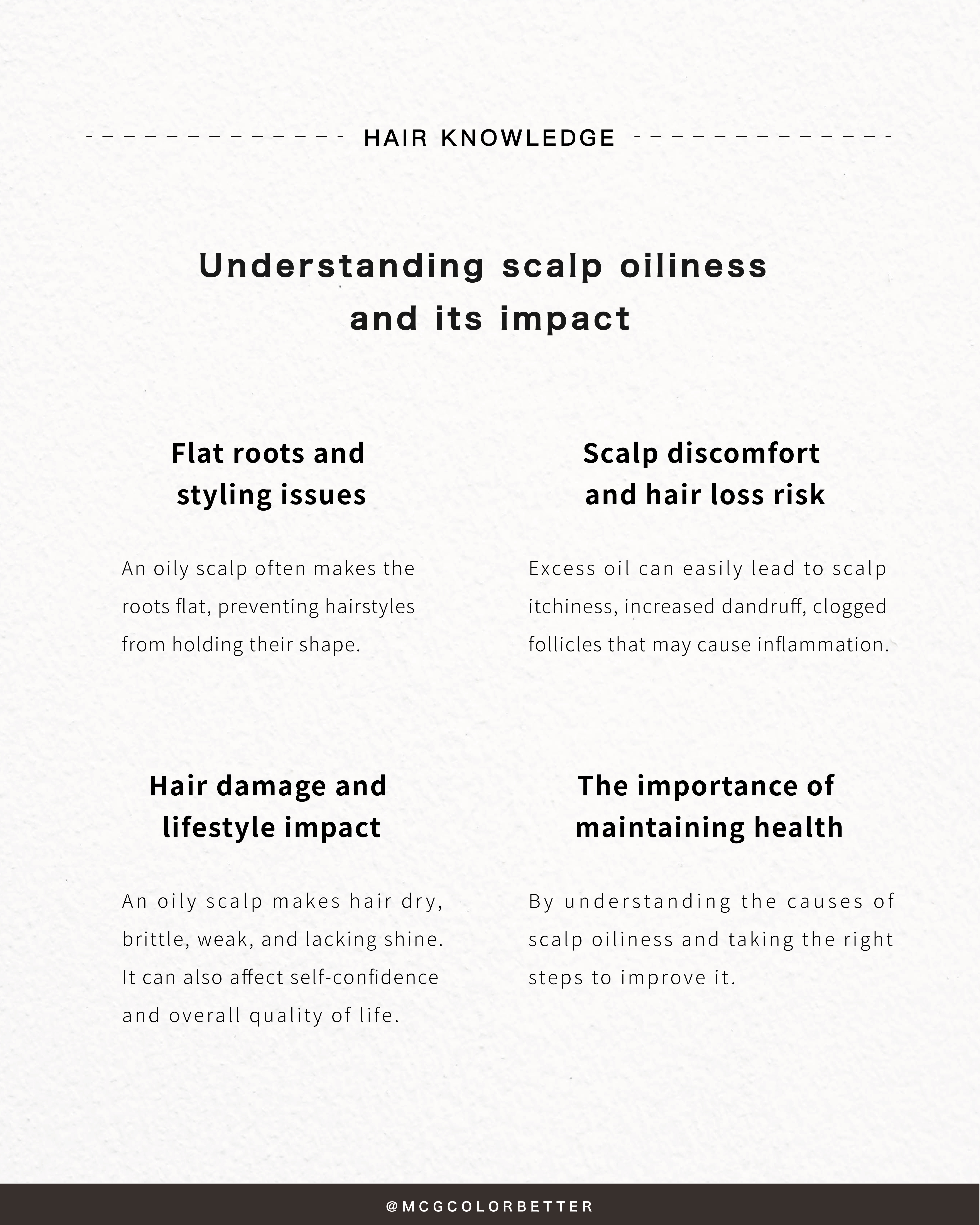 Understanding scalp oiliness and its impact