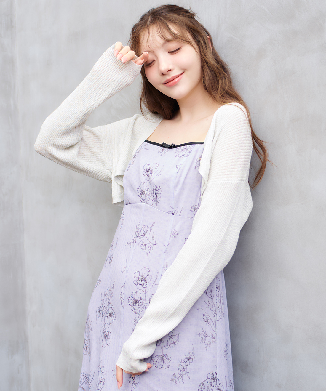 [預購] 折扣 LILLIAN CARAT 銀絲短版開襟針織外套