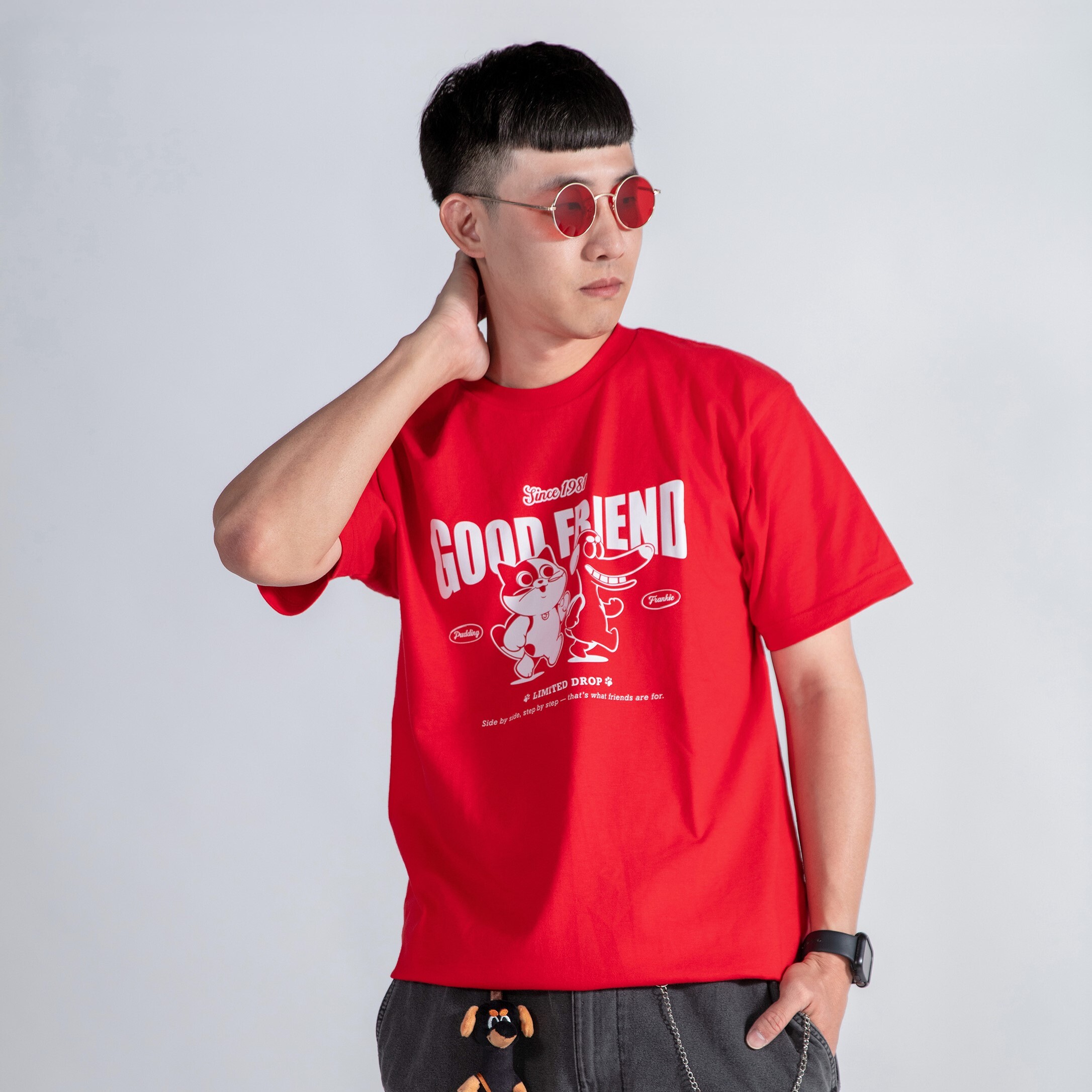 貓朋狗友 短袖T恤